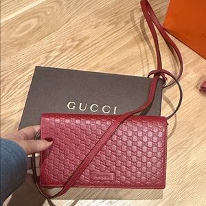 Gucci Crimson Crossbody Bag